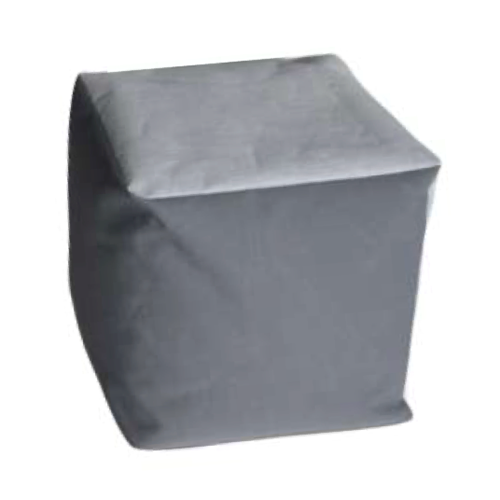Pouf cube en bâche upcyclée