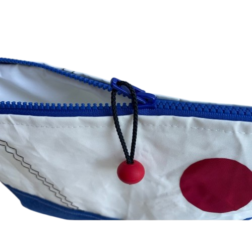 Pochettes en jute, bâche ou toile de kakemono upcyclée - 5