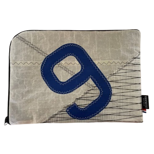 Housse pour tablette en jute ou toile upcyclée - 1