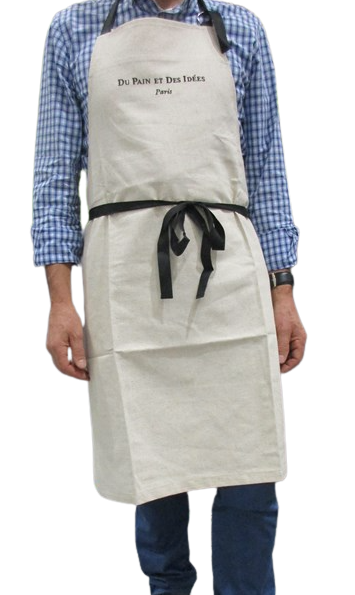 Tablier avec poche en jute ou toile upcyclée