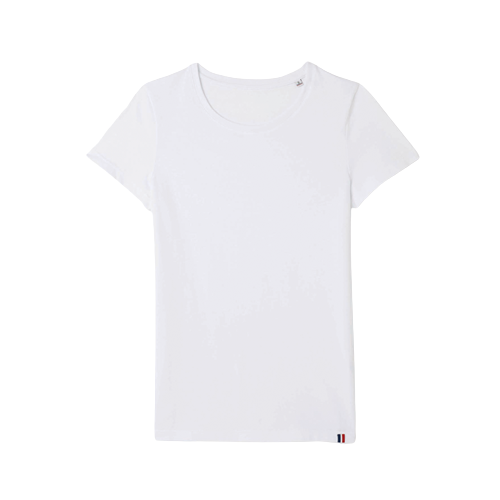T-shirt femme made in France - blanc