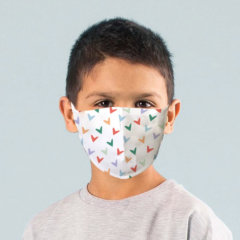 Masque enfant polycoton catégorie 2 - 10 lavages