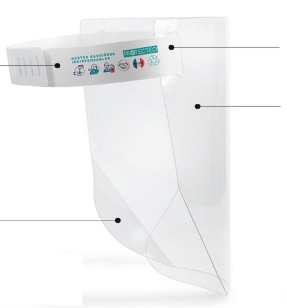 Visière barrière pour enfant - Made in France - 2