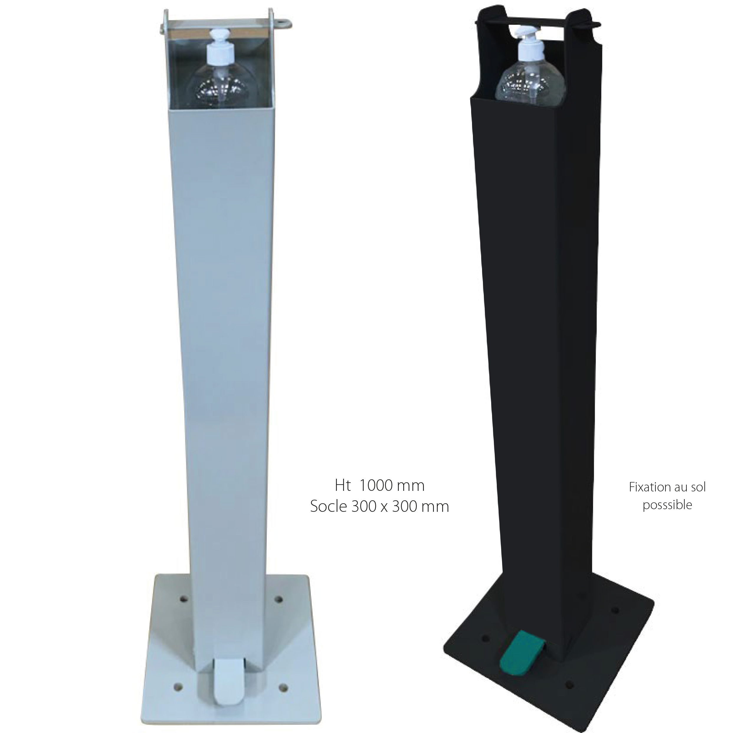 Distributeur métal GEL Hydro SANS contact