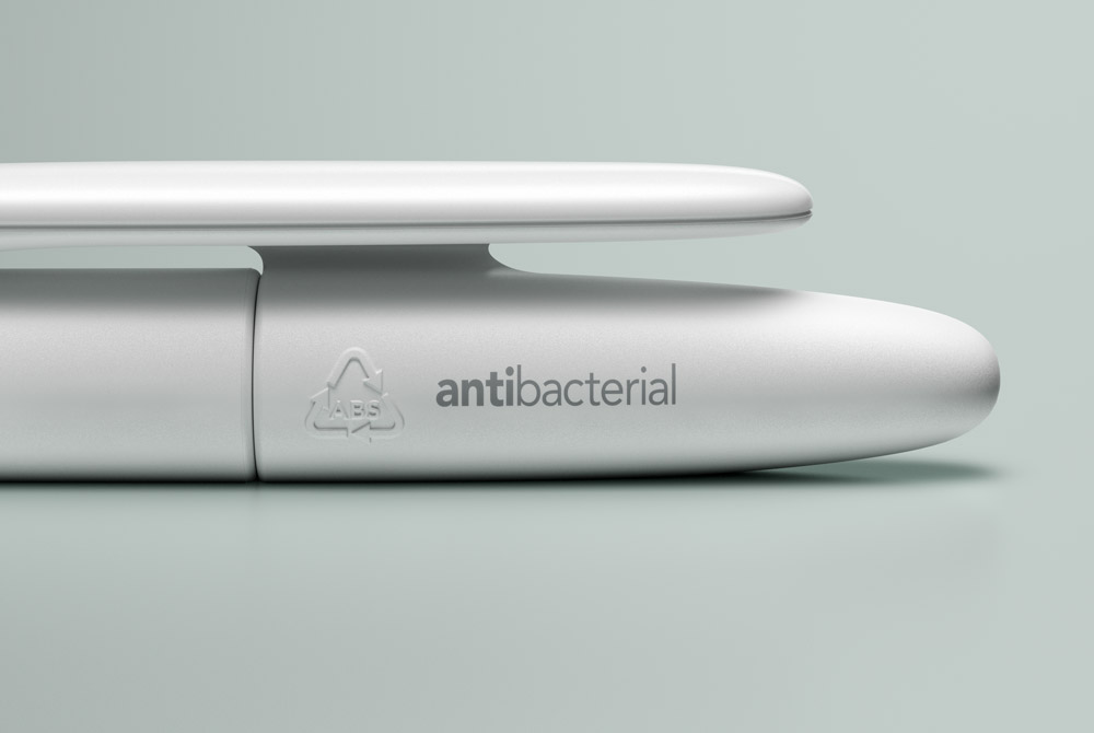 Stylo bille DS5 mat en plastique recyclé Made in Suisse - 4