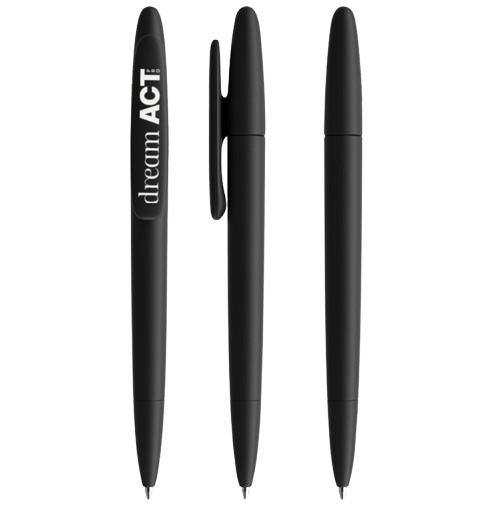 Stylo bille DS5 mat en plastique recyclé Made in Suisse