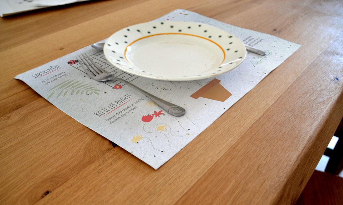 Set de table en papier à graines -  200 grammes - 2