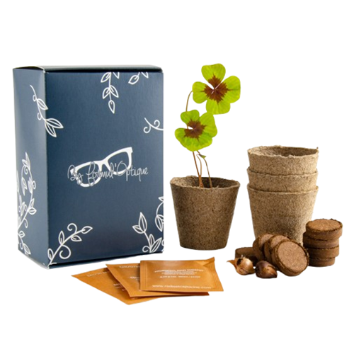 Coffret 4 pots de semis à planter Made in France