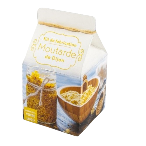 Mini-coffret gastronomie Moutarde de Dijon version quadrichromie