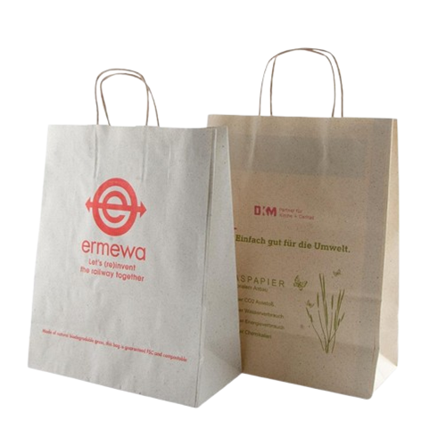 Sac biodégradable à base d'herbe