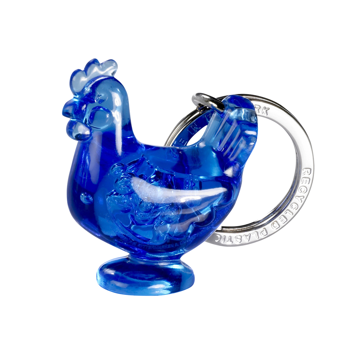 Porte-clés Coq en plastique recyclé