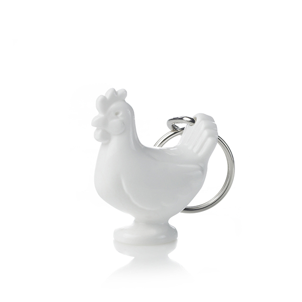 Porte-clés Coq en plastique recyclé - 2