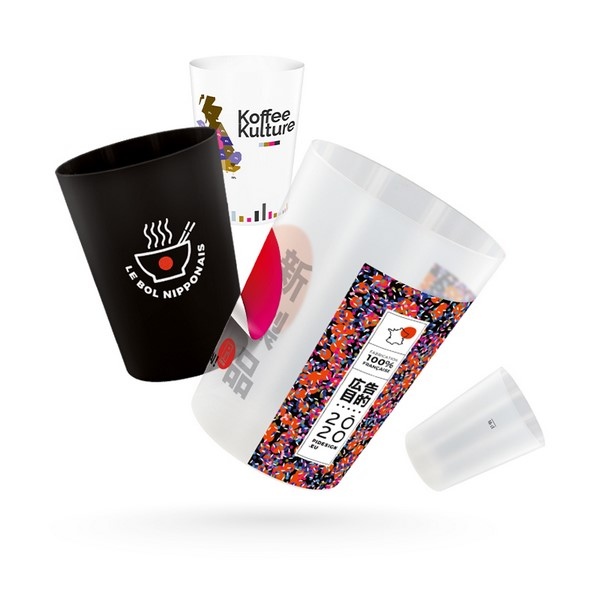 Gobelet plastique réutilisable 22 cl