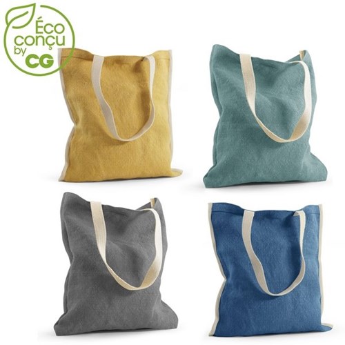 Sac reversible en jute lavée TOPDAY