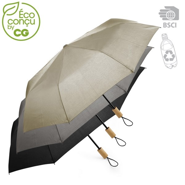Parapluie pliable en PET recyclé ECORAIN