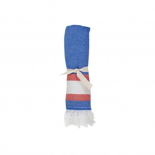 Fouta en textiles recyclés CITIZEN BLUE - 2