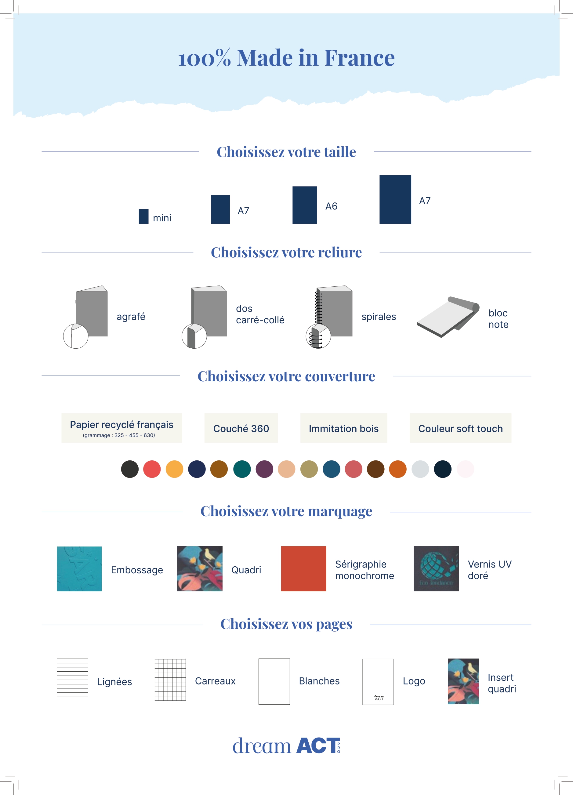 Votre carnet sur-mesure fabriqué en France - 2