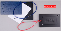 Etiquette bagage en cuir recyclé 7x10cm - 3