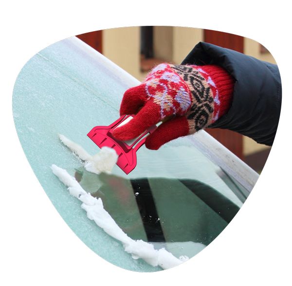 Grattoir pare-brise et jeton de caddie - 2