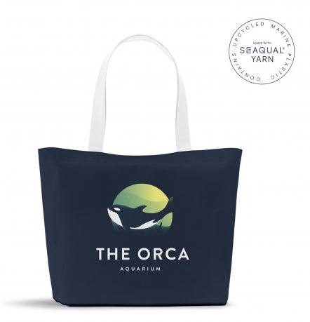 Sac en 100% seaqual, fibre issue de déchets plastiques collectés en mer