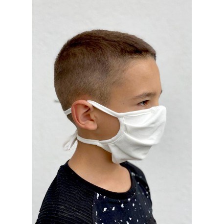Masque enfant 6-12 ans en tissu CAT1 DGA - 100 lavages - Couleur ou imprimé - 2