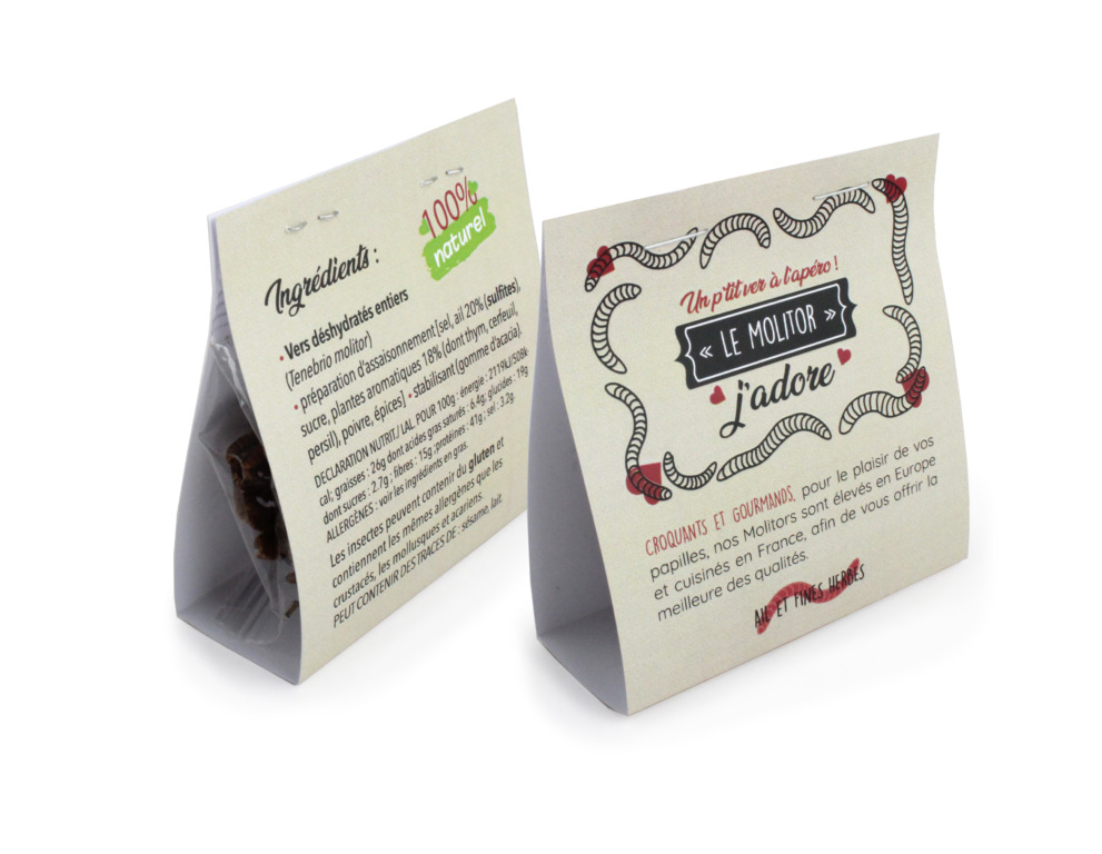 Insectes apéritifs en sachet