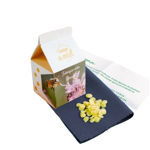 Mini coffret DIY bee wrap version quadri