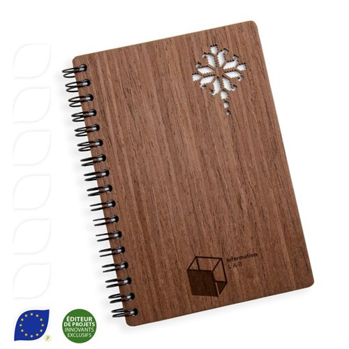 Carnet de notes - Cadeau en bois créatif et personnel