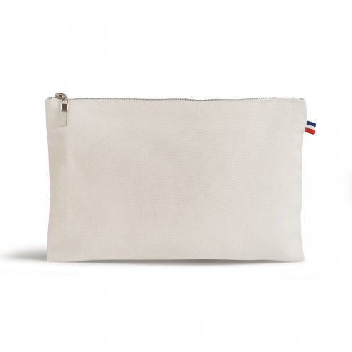 Trousse fermeture zippée "Gasparine" 100% coton bio made in France