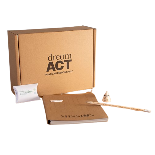 Classeur A5 en carton recyclé, Made in France personnalisable - Dream Act  Pro