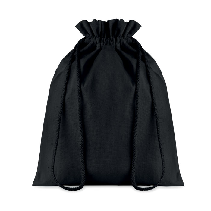 Sac en coton noir modèle moyen - TASKE MEDIUM