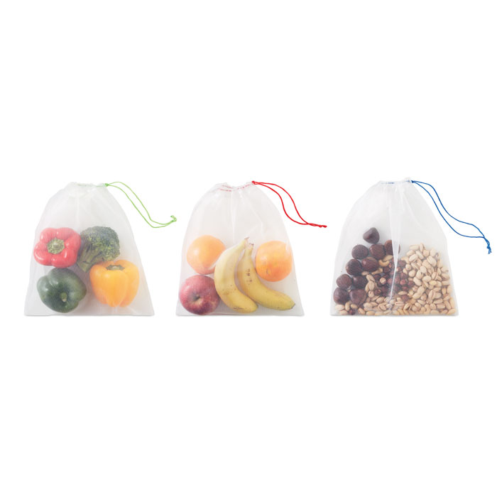 Lot de 3 sacs  en RPET - VEGGIE SET RPET