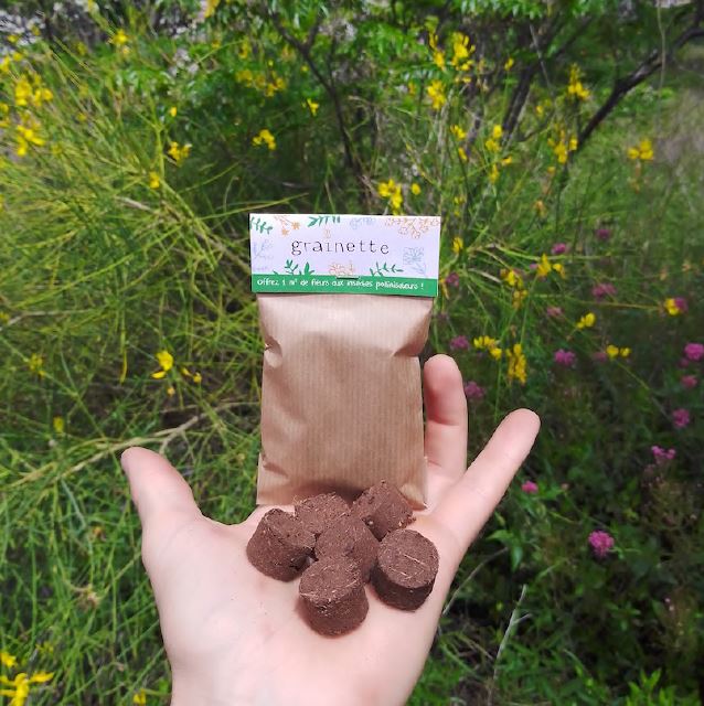 Bombes à fleurs en sachet kraft personnalisable - 3