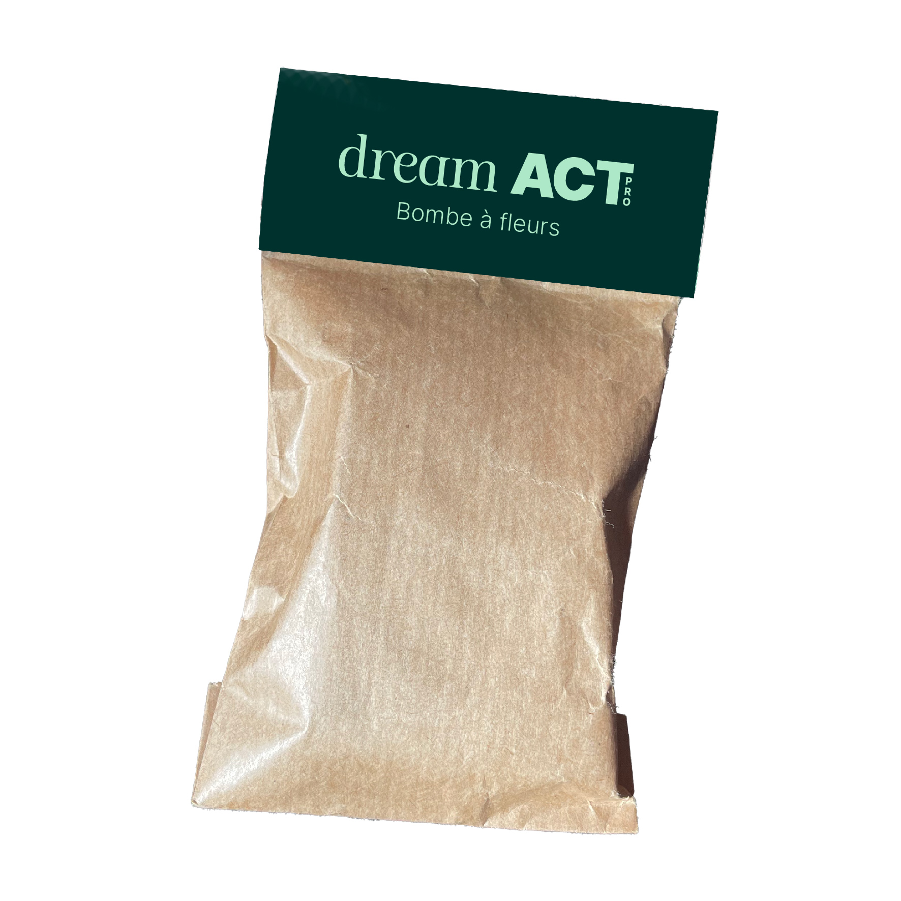 Bombes à fleurs en sachet kraft personnalisable
