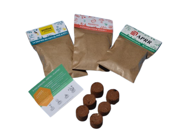 Bombes à fleurs en sachet kraft personnalisable - 2