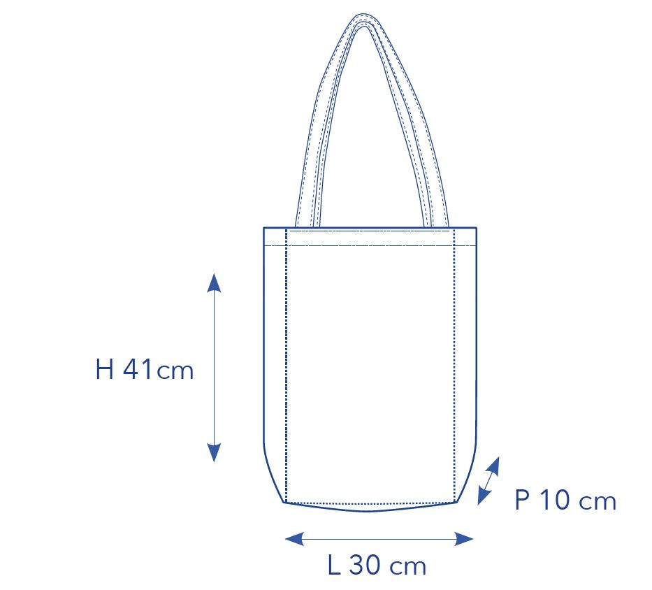 Tote bag soufflet écru - recyclé et made in France - 3