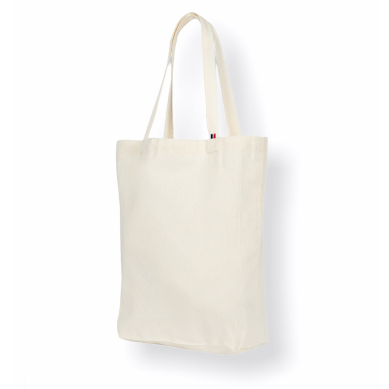 Tote bag soufflet écru - recyclé et made in France