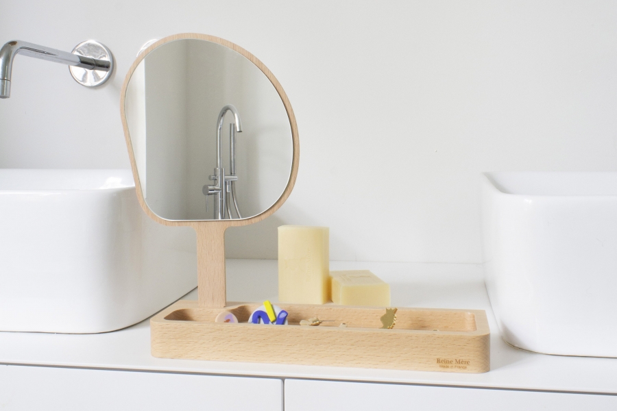 Miroir à main et vide poche personnalisable - KAGAMI - 2