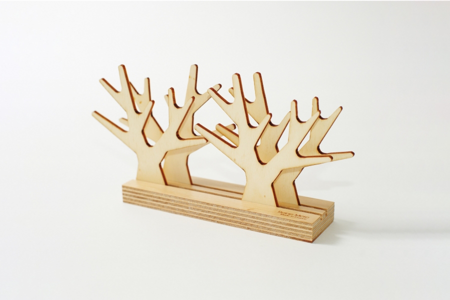 Set de 4 dessous de verre made in France - SOUS BOIS - 2