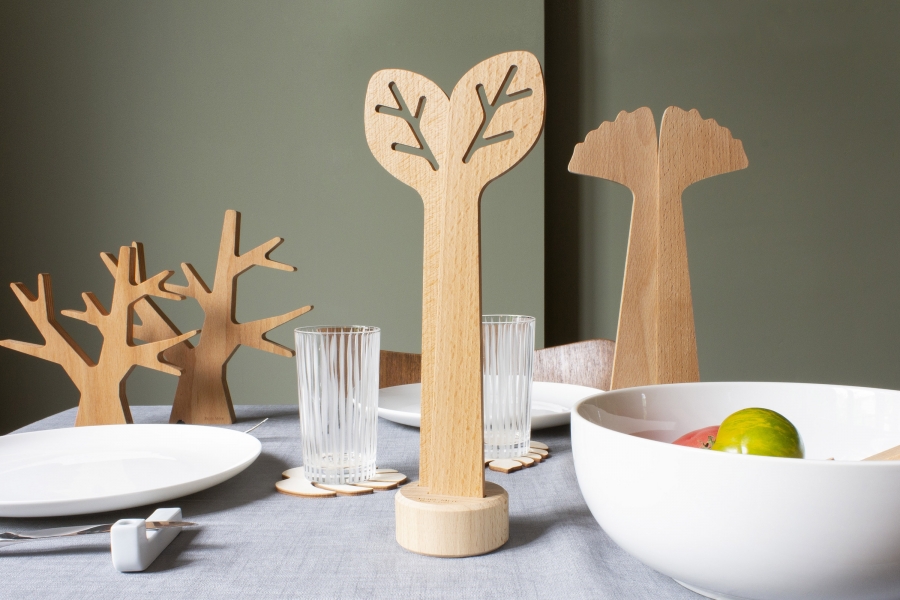 Couverts à salade en bois - DU BOUT DES FEUILLES - 2