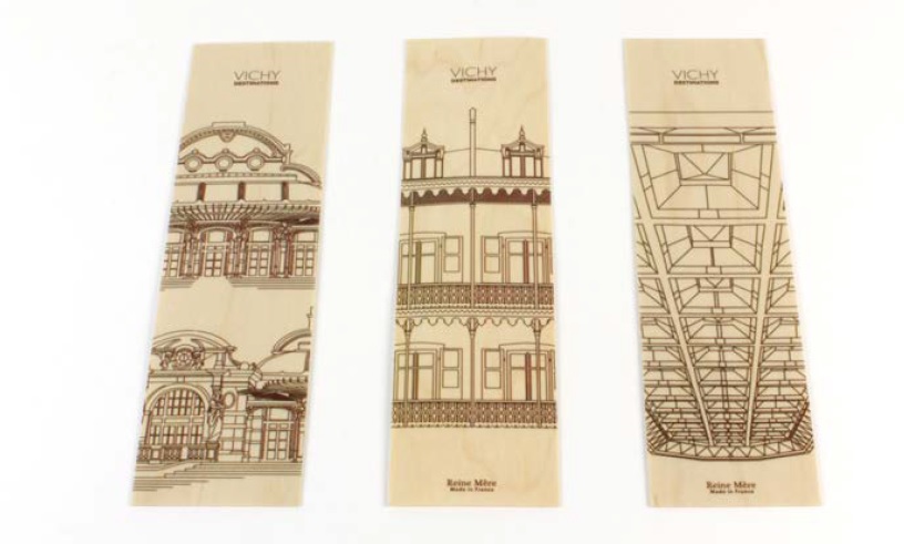 Marque-page en bois flexible personnalisable - FOREST - 3