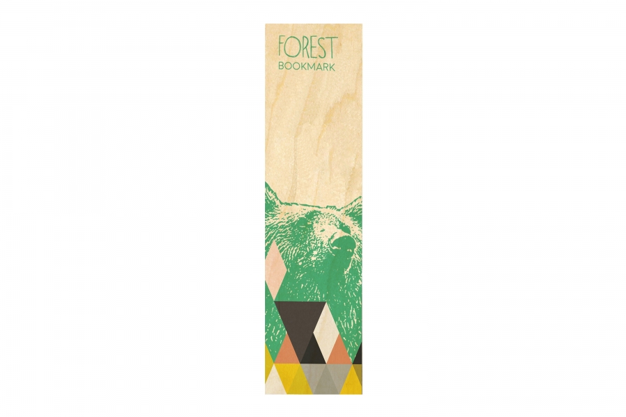 Marque-page en bois flexible personnalisable - FOREST