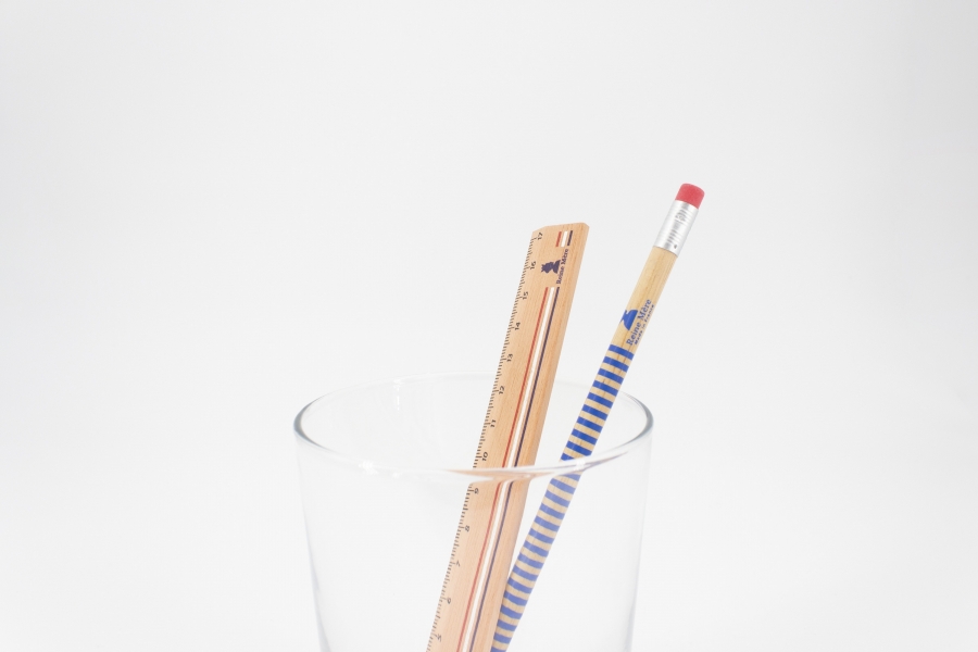 Ensemble règle et crayon (tête gomme) made in France - 3