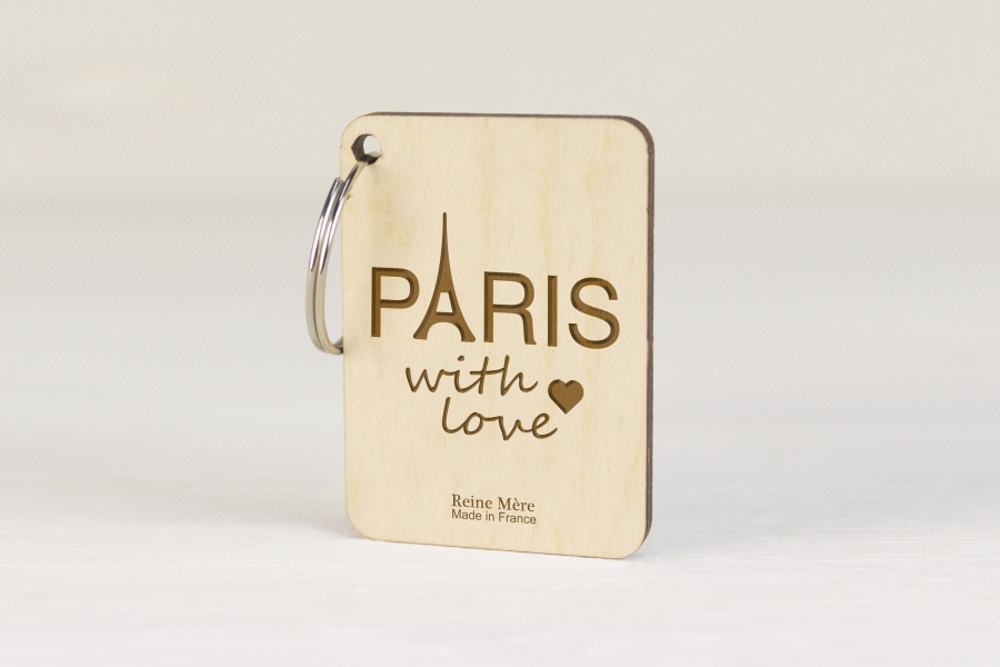 Porte-clés publicitaire en bois made in France - 2