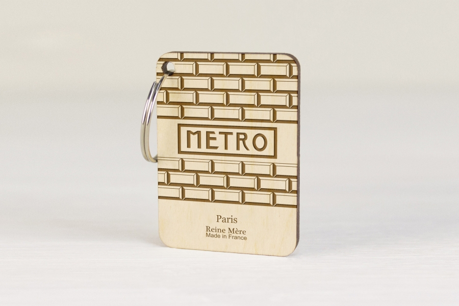 Porte-clés publicitaire en bois made in France - 3