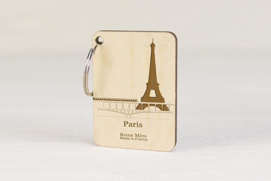 Porte-clés publicitaire en bois made in France - 4