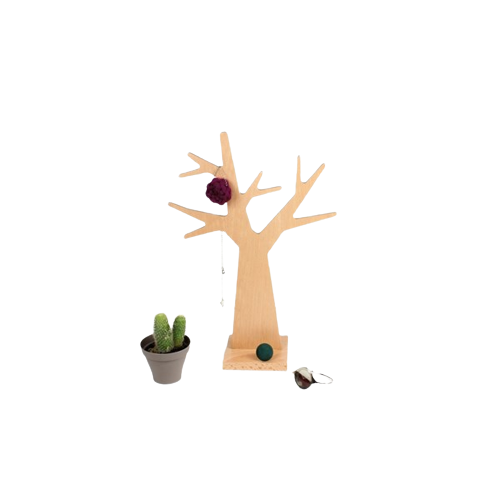 Arbre à bijoux en hêtre made in France - S