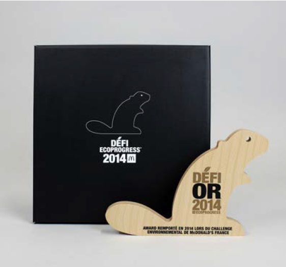 Trophée défi personnalisable made in France - ECOPROGRESS - 2