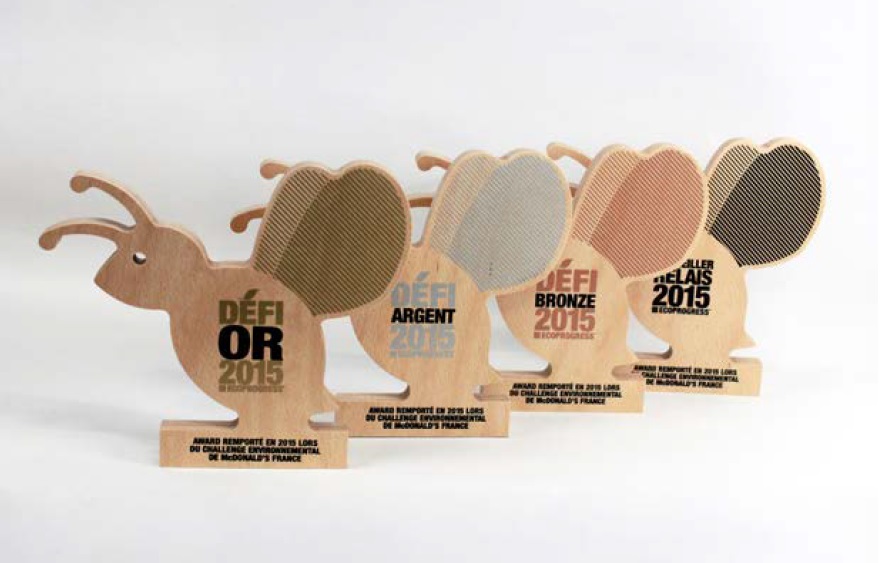 Trophée défi personnalisable made in France - ECOPROGRESS - 3