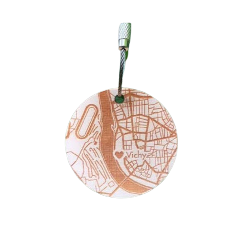 Porte-clés publicitaire en bois de bouleau made in France - 2